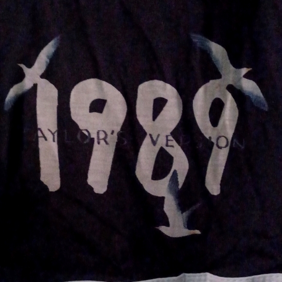 *NWT* Taylor Swift 90s  The Eras Tour Cropped Tee  & Shorts Set Sz Large - Picture 4 of 5